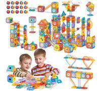 COSICOSY Marble Run Track Building Blocks Toy Set, 246 PCS STEM Construction Marble Runs Game for Kids Ages 3,4,5,6,7,8,9,10,11,12, Creative Marbles Race Track Educational Gift for Boys and Girls
