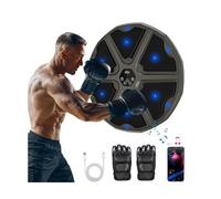 Cosicosy Smart Music Boxing Machine, Wall Mounted with 9 Modes/Speed Adjustment, One Punch Musical Boxing Machine with Bluetooth Connection & LED Light & Boxing Gloves for Adults and Kids