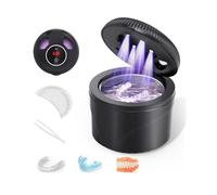 COSICOSY Ultrasonic Retainer Cleaner, 45kHz Ultrasonic Cleaner Machine with 4 Modes, Dental pod ultrasonic Cleaning Machine with Timer, for Dentures, Aligner, Mouth Guards, All Dental Appliances