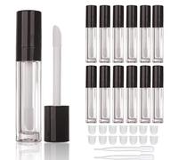 COSIDEA 14 pcs empty 8ml big wand lip gloss tube concealer tube packing, BLACK