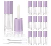 COSIDEA 14 x 5ml Empty Lip Gloss Tubes, purple, Modern