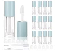 COSIDEA 14pcs Empty 6ml big brush lip gloss tubes for DIY lip gloss,Nude lipgloss containers, blue, Playful, Youthful, Minimalist