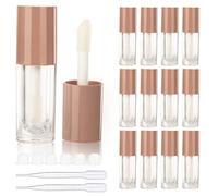 COSIDEA 14pcs Empty 6ml big brush lip gloss tubes for DIY lip gloss,Nude lipgloss containers, Nude