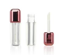 COSIDEA 14pcs Rose Gold 7ml Square big doe foot wand lip gloss tubes for DIY lipgloss containers tubes with thick wand