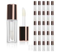 COSIDEA 26pcs Empty Rose gold 0.8ml mini lip gloss tubes Sample size lipgloss containers for sample sack lip oil DIY wholesale