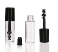 COSIDEA 29 PCS Empty Mini 3ml mascara tubes and wand for castor oil, Small Sample Size Eyelash Growth packing Tube container, Clear, 10 Count (Pack of 1)