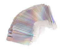 COSIDEA 50 PCS Empty Holographic siver Lip Gloss Boxes W25 xW25 xH117mm， Cosmetic Perfume Mascara Box Packaging ，small Kraft Paper Box Luxury Holder Wrapping