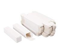 COSIDEA 50 PCS Empty White Lip Gloss Boxes W23 xW23 xH103mm / 0.9 * 0.9 * 4.05 inch, Cosmetic Perfume/Mascara Box Packaging for Small Business Wholesale, small Kraft Paper Box Luxury Holder Wrapping