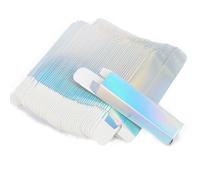 COSIDEA 50pcs 23 * 23 * 103mm lip gloss Craft Silver paper box Small packing boxes 350gms for pack mascara
