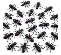 Cosiesnest 30Pcs Black Realistic Plastic Ants, Plastic Bugs Plastic Bugs Figures Fake Plastic Insects as Gift, Mini Beasts for Themed Party & Home Decor, Halloween April Fools' Prank Ornaments