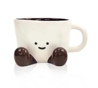 Cosiesnest Funny Feet Coffee Mug Novelty Art Footed Tea Cup Cute Mugs Thermal Decorative Mug Hand-Kneaded Design for Women Men Christmas Birthday Gift Home Office (Coffee)