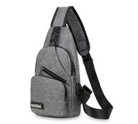 Cosiesnest Sling Bag for Men Cross Body Bag Men Anti Theft Crossbody Bag Canvas Portable Shoulder and Crossbody Bags Suitable for Men's Commuting, Outdoor Hiking or Cycling (Gray)