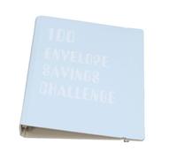 Cosiki 100 Envelopes Money Saving with 25 Durable Pages for Budgeting and Savings Challenge, Ideal for Family Financial Management (Blue)