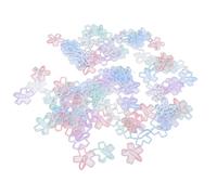 Cosiki 100 Pcs Flower Shaped Paper Clips, Colorful Iron Wire Cute Clips, with Damage Resist Coating, Ideal for School, Home & Office Supplies Document Organizing