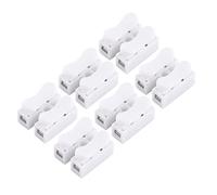 Cosiki 100pcs 2 Pin White Push Quick Wire Cable Connector for Fast Wiring Operating for Electrical Connection Applicable Scene:Various Home Projects