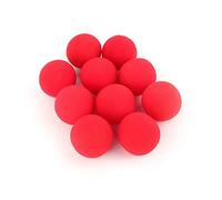 Cosiki 10Pcs Red Soft Sponge Ball Trick Props for Comedy Shows and Performances, Ball Toys for Magicians, Street Classic Tricks Toys for Kids and Adults
