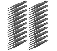Cosiki 20Pcs Anti-Static Tweezers Set High Accuracy Repair Tools for Electronic Components Mobile and Watch Repair Carbon Fiber