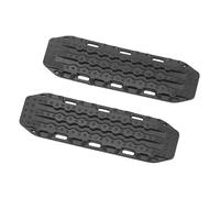 Cosiki 2pcs Simulation Escape Boards, Plastic Sand Ladder Non Slip Plates, Excellent Toughness and Wear Plates for 1/18 1/24 Scale RC Car (Black)