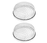 Cosiki 2pcs Stainless Steel Fit for Vent Furnace Screen Cover Practical for Motor Home RV with Spring Fasteners, Anti-rust and High Reliability for RV Enthusiasts