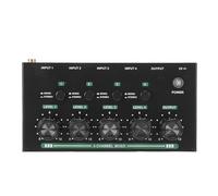 Cosiki 4 Channel Mixer, USB Powered Compact Sound Mixing Console, Stereo Mono Switching Mixer, Ideal for Live Performance & Studio Recording
