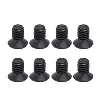 Cosiki 50Pcs Countersunk Cross Screws Black Galvanized Machine Screw Set for Precision Engineering A2-70 M3 Size (M3*5)