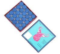 Cosiki 50PCS Durable PU Leather Billiard Pool Cue Tips with Storage Box for Fast Repair or Replacement in Ball Room Games Suitable for Billiards Lovers, 0.5" Diameter, Black Color