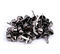 Cosiki 50Pcs Glossy Nailhead Stud Spike Set for Leather Craft Handbag Decoration, Durable Iron Material, 6 Color Options, Ideal for Punk Style Enthusiasts (10mm)