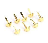 Cosiki 50Pcs Glossy Nailhead Stud Spike Set for Leather Craft Handbag Decoration, Durable Iron Material, 6 Color Options, Ideal for Punk Style Enthusiasts (15mm)