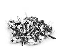 Cosiki 50Pcs Glossy Nailhead Stud Spike Set for Leather Craft Handbag Decoration, Durable Iron Material, 6 Color Options, Ideal for Punk Style Enthusiasts (15mm)