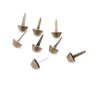 Cosiki 50Pcs Glossy Nailhead Stud Spike Set for Leather Craft Handbag Decoration, Durable Iron Material, 6 Color Options, Ideal for Punk Style Enthusiasts (15mm)