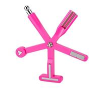 Cosiki 8 in 1 Cat Eye Nail Magnet Tool, Innovative Starfish Design for Stunning Nail Art Effects, Ideal for Enthusiasts, Silicone Handle, 1 Piece (Red)