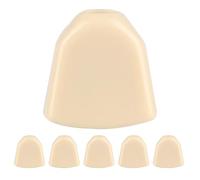 Cosiki Acrylic White Black 6 PCS Tuning Pegs Machine Heads Buttons for Guitar, Sturdy Smooth Installation, for Standard Acoustic Electric Guitar Players (Beige)