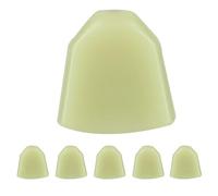 Cosiki Acrylic White Black 6 PCS Tuning Pegs Machine Heads Buttons for Guitar, Sturdy Smooth Installation, for Standard Acoustic Electric Guitar Players (jade green)