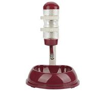 Cosiki Adjustable Dog Bowl Food Dispenser for Pets Durable Safe Eco-friendly 500ml 1,800g Drinker Feeder for Different Size Dogs (Brown)