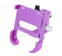 Cosiki Aluminum Alloy Bike Phone Stand Secure Universal Fit and Adjustable Viewing Angle for Smartphones 55-100mm (Royal Purple)