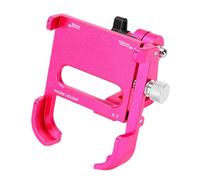Cosiki Aluminum Alloy Bike Phone Stand Secure Universal Fit and Adjustable Viewing Angle for Smartphones 55-100mm (Rose Red)