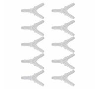 Cosiki Aquarium 3 Way Y Type Connector High Strength Transparent Water Pipe Joint for Fish Tank Air Pump 10PCS, 3-17MM (4.8mm)
