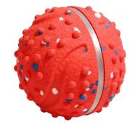 Cosiki Automatic Moving Dog Toy, Interactive Self Rolling Ball with Flashing Lights for Small Medium Dogs, Rechargeable Smart Chew Toy for Puppies (Red)