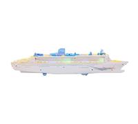 Cosiki Battery Powered Electric Music Ship Boat Toy with Authentic Sound Effect for Kids Above 3 Years Old - ABS Material 19.3 X 4. X 2.4in
