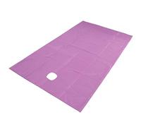 Cosiki Bed Sheet, Soft Skin Friendly Polyester Fiber Oil Proof Massage Coverlet, with Exquisite Edging, Ideal for Beauty Salon Spa Massage 200x115cm (Purple)