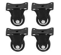 Cosiki Caster Wheels, Heavy Duty Casters Wheel Quiet and Scratch 4pcs 40mm / 1.57in Dolly for Carts Box/Cover Toolbox Black