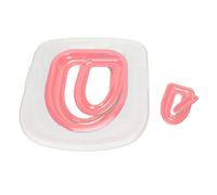 Cosiki Cat Toilet Training Kit Efficient Universal Pet Toilet Trainer for Easy Cleaning Made of Eco-Friendly Material (White Tray, 1 Pink Inner Support)