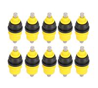 Cosiki Chicken Waterer Nipples, Chicken Water Feeder Automatic Nipple Drinking Fountain 10PCS Ball Valve Type Poultry Dinkers Poultry Waterer for Coop Outdoor