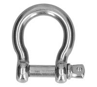 Cosiki D Ring Shackles, Chain Shackle Bow Shape 304 Stainless Steel Chain Wire Rope Connector Screw Pin Anchor Anchor Lifting Tool (10pcsM6)