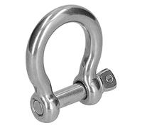 Cosiki D Ring Shackles, Chain Shackle Bow Shape 304 Stainless Steel Chain Wire Rope Connector Screw Pin Anchor Anchor Lifting Tool (10pcsM10)