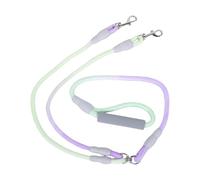 Cosiki Double Dog Leash, Walk 2 Pets Simultaneously with Comfortable Non Slip Handle, Durable Nylon Free Pet Walking Rope for Multi Pet Households (1.2cm*0.8M+1.0cm*0.6M)