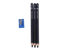 Cosiki Drawing Art Pencil Set Graphite Pencils Drawing Set for Sketching, Color Illustration, and Writing, Suitable for Figures and Portraits, Pine and Graphite Carbon Material, 3pcs