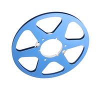 Cosiki Empty Tape Reel, Blank Cassette Tapes with 6 Hole Universal Opening Machine Part 1/4 10.5 Inch Empty Reel Aluminum Alloy Takeup Take Up for REVOX Studer (Blue)