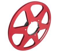 Cosiki Empty Tape Reel, Blank Cassette Tapes with 6 Hole Universal Opening Machine Part 1/4 10.5 Inch Empty Reel Aluminum Alloy Takeup Take Up for REVOX Studer (Red)