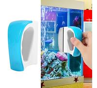 Cosiki Fish Tank Cleaner, Fish Tank Magnetic Glass Cleaner with Anti Skid Handle Magnetic Brush Aquarium Tool Aquarium Tools for All Types Of (150 * 73 * 100mm)